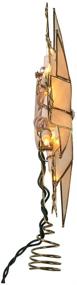 img 1 attached to 🌟 Kurt S. Adler UL3110 Kurt Adler 10-Light 6-Point Capiz Star Treetop: Striking Scroll Design in Gold