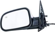 🔍 ch1320169 left driver side textured heated mirror for 1999-2004 jeep grand cherokee - dependable direct logo