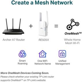 img 1 attached to Enhance Your WiFi Coverage with Certified Refurbished TP-Link AX1500 WiFi Extender (RE505X)