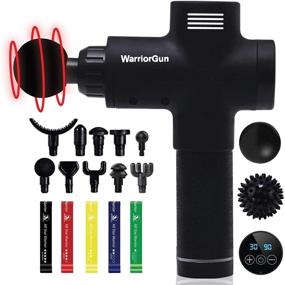 img 4 attached to 💪 High-Performance Deep Tissue Massage Gun for Athletes - Muscle Massage Gun for Effective Pain Relief with 10 Different Massage Heads and a Massage Ball - Advanced Body Massager with 30 Adjustable Speed Levels - The Warrior Gun