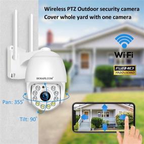 img 3 attached to 📷 360° View Wireless WiFi Home Security Camera System with Motion Detection, Spotlight, and 2-Way Audio