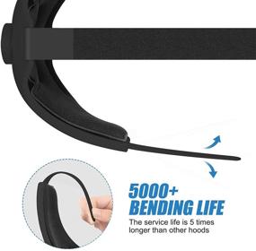 img 1 attached to 🔧 Черная регулируемая головная повязка Esimen для наушников Oculus Quest 2 Elite Strap Headband - удобная пенная подушка, улучшенное балансирование веса, снижение давления