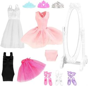 img 3 attached to 🩰 BARWA Ballerina Clothing Sets with Stylish Accessories