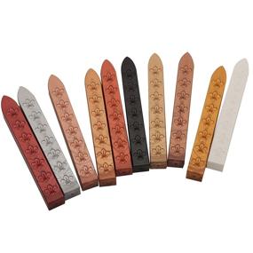 img 2 attached to 💌 YIPLED Vintage Sealing Wax Sticks Set - 12 Pcs with Metallic Pens, Ideal for Envelopes, Birthday Cards, Custom Invitations - 10 Color Options