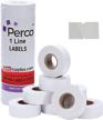 perco freezer adhesive white labels logo