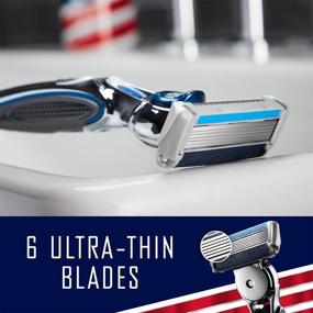 img 1 attached to 🪒 Barbasol Ultra 6 Plus Men's Razor: 2 Refills, 1 Handle + 2 Cartridges