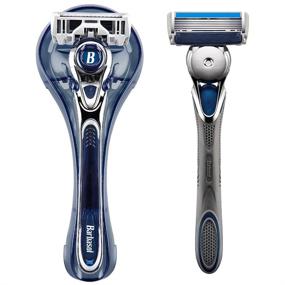 img 2 attached to 🪒 Barbasol Ultra 6 Plus Men's Razor: 2 Refills, 1 Handle + 2 Cartridges