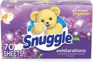 70-count snuggle exhilarations fabric softener dryer sheets, lavender & vanilla orchid logo