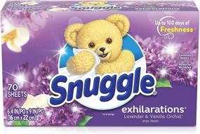 img 2 attached to 70-Count Snuggle Exhilarations Fabric Softener Dryer Sheets, Lavender & Vanilla Orchid