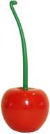 🍒 cherry shape standing toilet brush set - compact red cherry bathroom toilet brush - efficient household cleaning tool logo