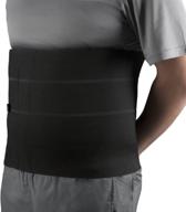 x-large black otc abdominal binder - heavy duty four-panel body support for select series logo