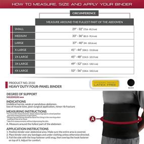 img 3 attached to X-Large Black OTC Abdominal Binder - Heavy Duty Four-Panel Body Support for Select Series