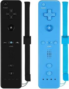 img 4 attached to 🎮 ZeroStory Remote Controller with Silicone Case and Wrist Strap - Compatible with Wii and Wii U Console (Pack of 2, Black and Blue)
