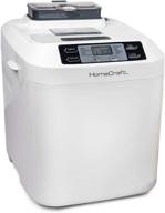 🍞 homecraft hcpbmad2wh bread maker with auto fruit & nut dispenser, 2 lb loaf size, 3 crust options, 12 programmable settings, white логотип