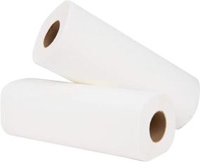 img 2 attached to 🧻 2-Ply Absorbent Paper Towels by My Stuff - Pack of 2 Rolls, 120 Perforated Sheets per Roll, White - Ideal for Kitchen Cleaning and Disposable Cloth Usage