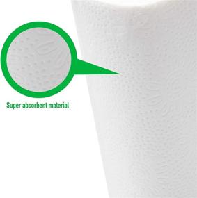 img 1 attached to 🧻 2-Ply Absorbent Paper Towels by My Stuff - Pack of 2 Rolls, 120 Perforated Sheets per Roll, White - Ideal for Kitchen Cleaning and Disposable Cloth Usage