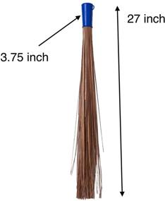 img 3 attached to 🌿 SN SKENNOVA - Heavy Duty Multi-Surface Outdoor Coconut Leaf Broom - Handmade Thai Natural Broom