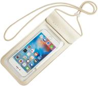 📱 baitoo waterproof phone pouch - ipx8 waterproof phone case for iphone 12/12 pro max/11/11 pro/se/xs max/xr/8p/7, galaxy up to 7", beach kayaking swimming phone pouch (gold, large) logo