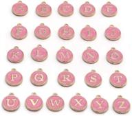 cute mixed letter beads 26 metal letter charms enamel initial charms wholesale double sided alphabet charms for necklace and bracelet making craft - supplier 26pcs/lot by linsoir beads logo