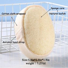 img 1 attached to 🧽 MYHXQ Loofah Bath Sponge Set - Premium Body Scrubber for Women and Men, Shower Exfoliator and Back Scrubber - Exfoliating Luffa Sponge for Body & Back (Loofah Set B)