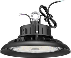img 4 attached to 💡 Commercial Grade High Bay Light: UFO LED Light 15,000lm (400W HID/HPS Equiv.), 1-10V Dimmable, IP65 Waterproof, 5000K - Perfect for Workshop, Warehouse, Factory (100W-Black)