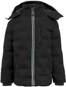 img 4 attached to M2C Stitch Hooded Insulated Jacket Boys' Clothing and Jackets & Coats