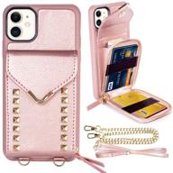 iphone 11 wallet case cell phones & accessories for cases, holsters & clips logo