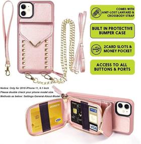 img 1 attached to IPhone 11 Wallet Case Cell Phones & Accessories for Cases, Holsters & Clips