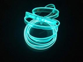 img 3 attached to ABALDI Car Decorations El Wire 5M/16Ft Led Flexible Soft Tube Wire Lights Neon Glowing Car Rope Strip Light Xmas Decor DC 12V For Car 360 Degrees Of Illumination(5M