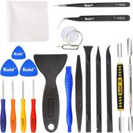 🔧 kaisi professional electronics opening pry tool repair kit: 20-piece set for cellphone, iphone, laptops, tablets and more - metal spudger, non-abrasive carbon fiber nylon spudgers, anti-static tweezers логотип