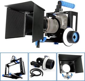 img 2 attached to Morros DSLR Cage Set: Complete Camera Rig with Cage, Follow Focus, and Matte Box for Canon 5D Mark II, 7D and Similar DSLR Cameras and Camcorders