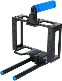 img 1 attached to Morros DSLR Cage Set: Complete Camera Rig with Cage, Follow Focus, and Matte Box for Canon 5D Mark II, 7D and Similar DSLR Cameras and Camcorders