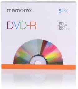 img 3 attached to Memorex 4.7 ГБ/ 16x DVD-R (5-упаковка в тонком корпусе)