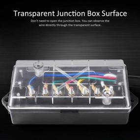 img 3 attached to 🔌 MICTUNING Heavy Duty 7-Way Trailer Cord Plug Connector | Transparent Covered 7-Gang Junction Box, 8 Feet, Weatherproof