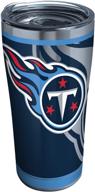 🏈 tervis triple walled nfl tennessee titans insulated tumbler: keep drinks cold & hot with stainless steel, rush - 20oz логотип