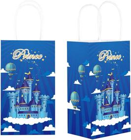 img 4 attached to Blue Prince Castle Candy Goodie Favor Bags: 12-Piece Set for Prince Theme Birthday & Baby Shower Parties