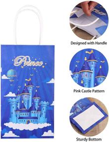 img 2 attached to Blue Prince Castle Candy Goodie Favor Bags: 12-Piece Set for Prince Theme Birthday & Baby Shower Parties