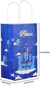 img 3 attached to Blue Prince Castle Candy Goodie Favor Bags: 12-Piece Set for Prince Theme Birthday & Baby Shower Parties