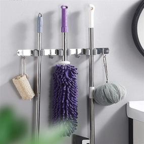img 1 attached to 🧽 Stainless Steel Mounted Kitchen Organizer Cleaning Tool