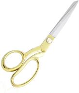 rust-proof stainless steel multipurpose rainbow scissors fabric textile dressmaking craft office home daily use (gold logo