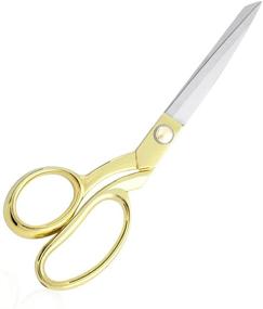 img 4 attached to Rust-Proof Stainless Steel Multipurpose Rainbow Scissors Fabric Textile Dressmaking Craft Office Home Daily Use (Gold