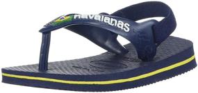 img 1 attached to Сандалии Havaianas Brazil для младенцев и маленьких мальчиков 👣 | Босоножки