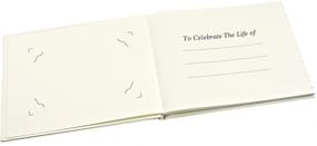 img 3 attached to 📚 Celebration of Life Funeral Guest Book - Casual Lined Inner Page Design - Boxed - White - Dimensions: 8.9" x 6.7