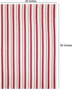 img 3 attached to ⛓️ COTTON CRAFT - Set of 4 - Red Basket Weave Kitchen Towels - 100% Cotton - Oversized 20x30 - Modern Clean Striped Pattern - Convenient Hanging Loop