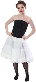 img 1 attached to 👗 Malco Modes Zooey Chiffon Petticoat Slip Adjustable - Premium Adult Luxury