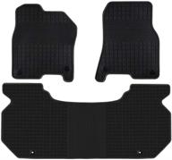 ucaskin custom fit car floor mats for dodge ram 1500 quad cab 2019-2021 - heavy duty, odorless, washable rubber mats for all-weather protection - anti-slip, black logo