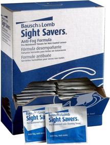 img 1 attached to 👓 Bausch & Lomb Lens Cleaning Wipes - Pre-Moistened Tissues for Glass and Plastic, Anti-Fog Formula