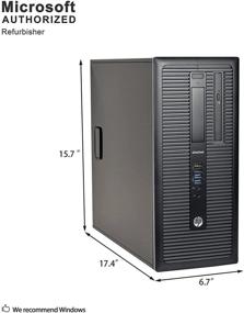 img 1 attached to 💻 Высокоскоростная бизнес-платформа HP EliteDesk 800 G1 PC Tower: Intel Ci5-4570, 16 ГБ оперативной памяти, 1 ТБ HDD + 120 ГБ SSD, Win 10 Pro (восстановленный)