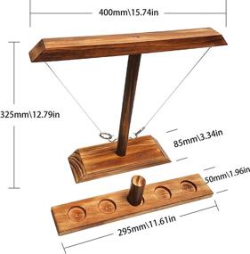 img 3 attached to 🎲 Top-rated Handmade Wooden Board Games with Shot Ladder Bundle - Fun Interactive Games for Kids and Adults, Perfect for Outdoor and Parent-Child Activities