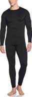 🥶 athlio men's thermal compression pants & shirts - microfiber soft warm base layer for winter cold weather - top & bottom set logo